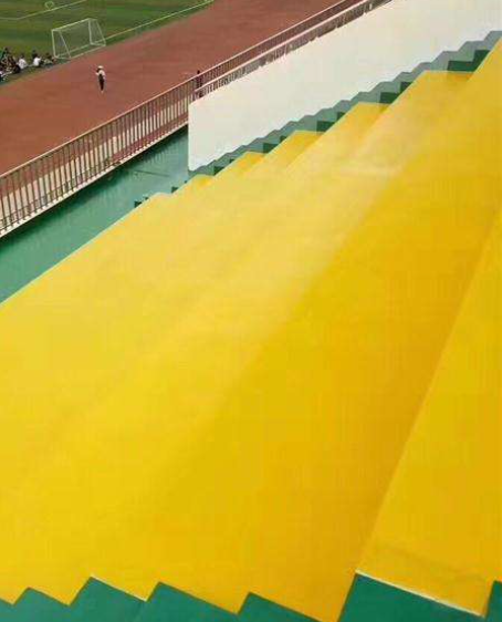 天河球场台阶翻新修补改造